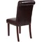 Flash Furniture 18.5 W, 27.5 L, 39.75 H 6-BT-P-BRN-LEA-GG - alternate 9